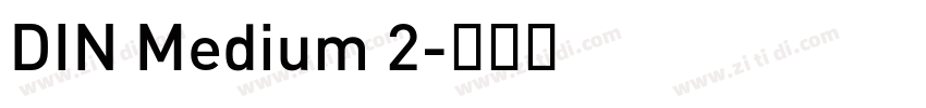 DIN Medium 2字体转换